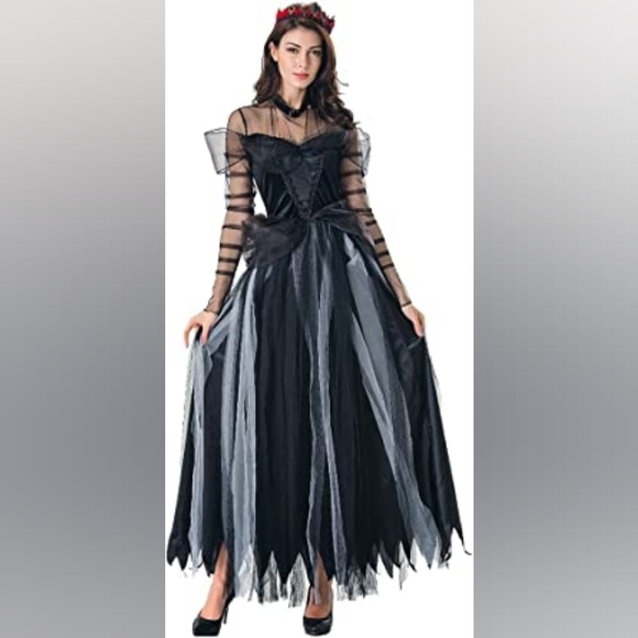 NWT Color house gothic day of the dead bride dress - Picture 7 of 14